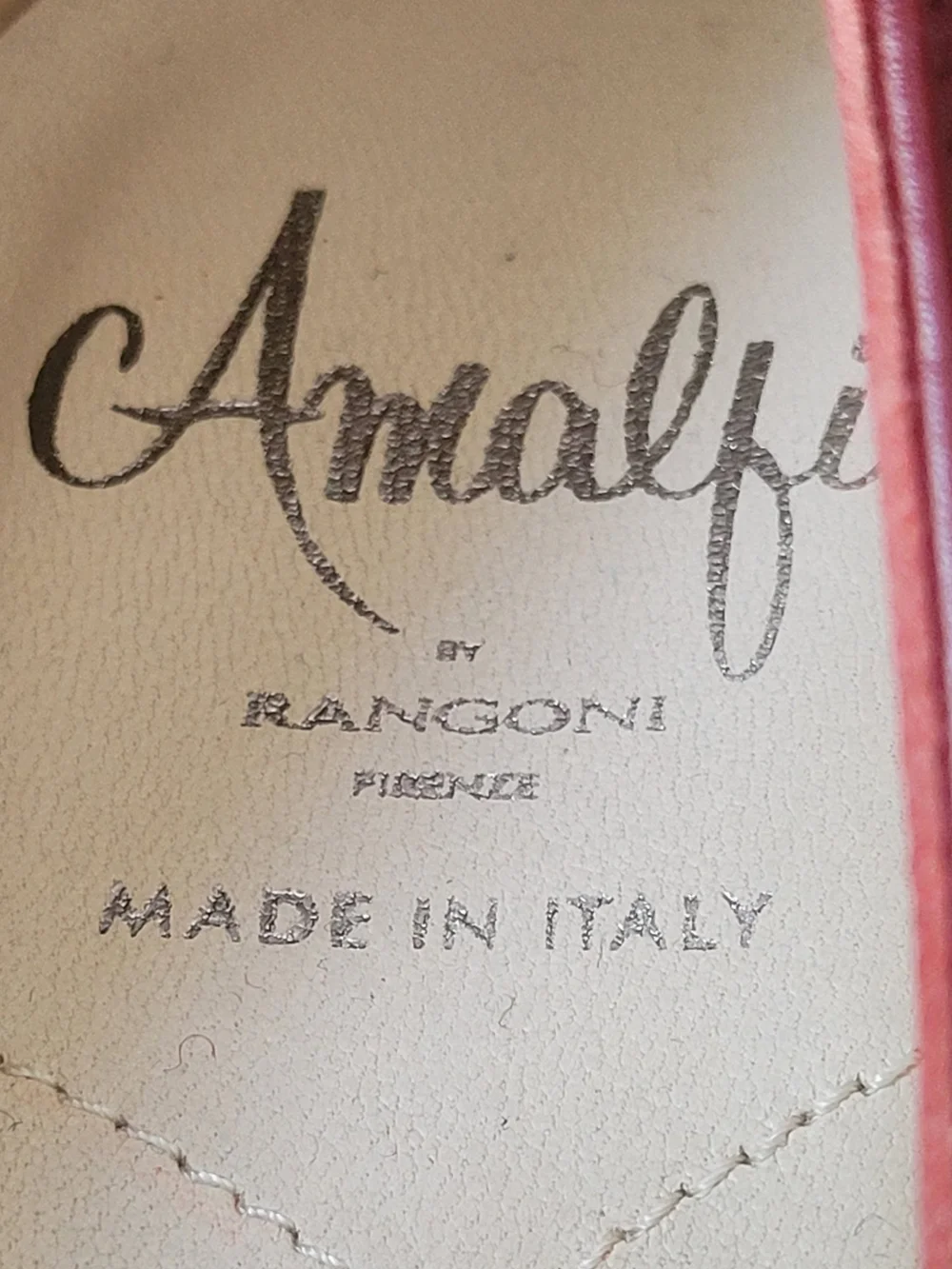Amalfi Rangoni Italy Burgundy Kiltie Horsebit Heels 7 - Picture 4 of 11